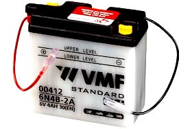 00412 VMF 4AH MOTORBIKE BATTERY, 30A, 6V