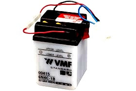 00415 VMF 4AH MOTORBIKE BATTERY, 30A, 6V