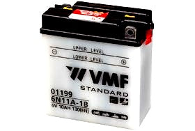 01199 VMF MOTORBIKE BATTERY 11AH, 130A, 6V