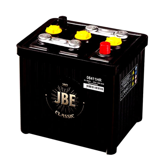 08411HR JBE CLASSIC 85AH, 6V HARDRUBBER BATTERY, 385A