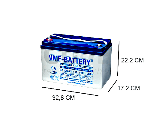 VMF 100AH DEEP CYCLE GEL BATTERY, 12V