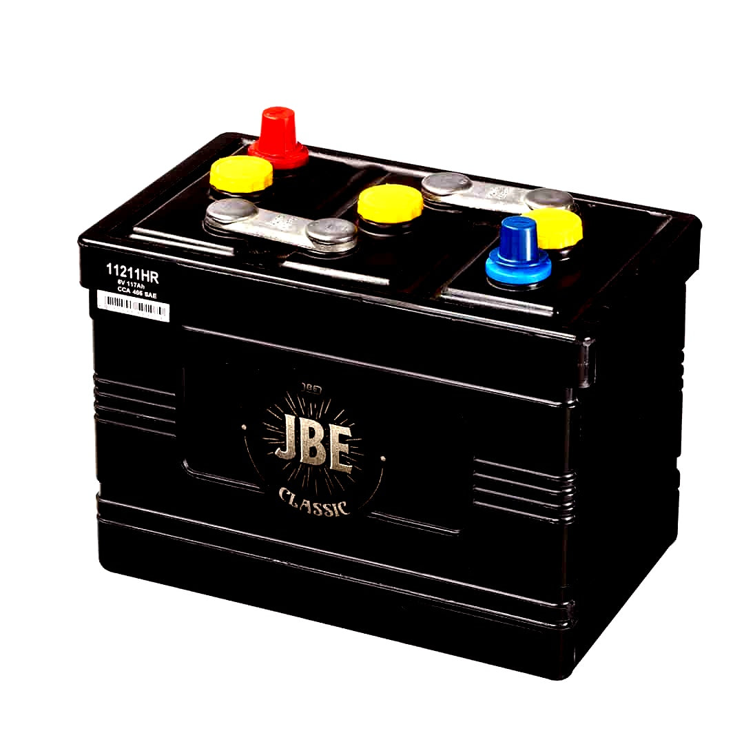 11211HR JBE CLASSIC 117AH, 6V HARDRUBBER BATTERY, 465A