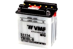 51114 VMF 11AH MOTORBIKE BATTERY, 120A, 12V