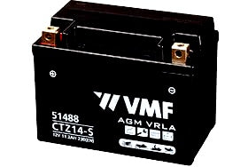 51488 VMF AGM FACTORY ACTIVATED 11,2AH MOTORBIKE BATTERY, 230A, 12V