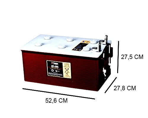 8D-GEL TROJAN 225AH DEEP CYCLE BATTERY (TRACTIE), 12V