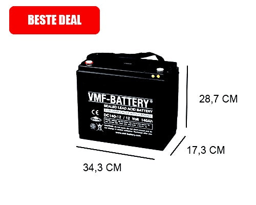 VMF DC140-12 140AH AGM DEEP CYCLE BATTERY 12V