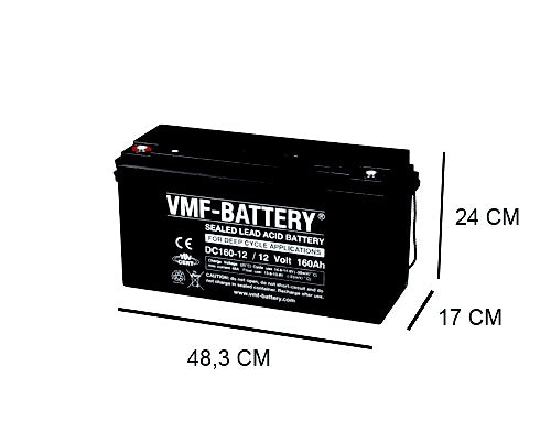 VMF DC160-12 160AH AGM DEEP CYCLE BATTERY 12V