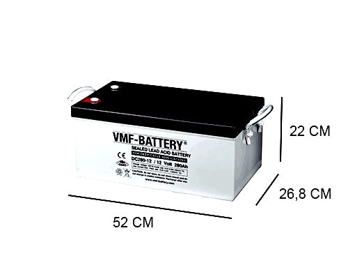 VMF DC280-12 280AH AGM DEEP CYCLE BATTERY 12V