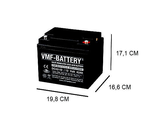 VMF 42AH AGM DEEP CYCLE BATTERY 12V