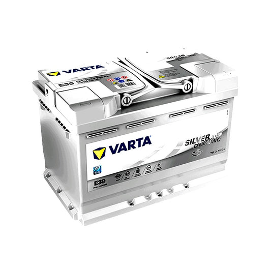 VARTA A7 (E39) 70AH SILVER DYNAMIC AGM XEV READY 760A, START-STOP BATTERY, 12V