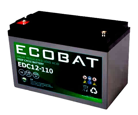 EDC12-110 ECOBAT 130AH AGM DEEP CYCLE BATTERY 12V