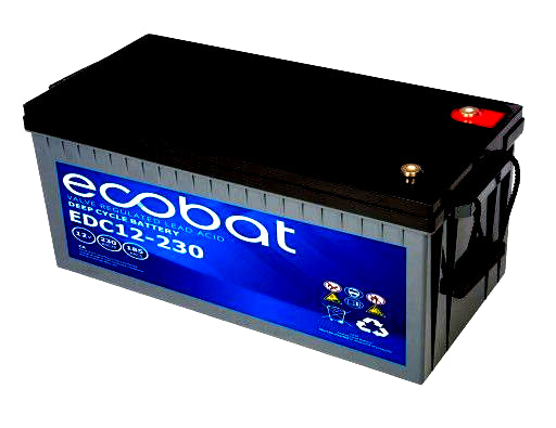 ECOBAT EDC12-230, 230AH AGM DEEP CYCLE BATTERY 12V