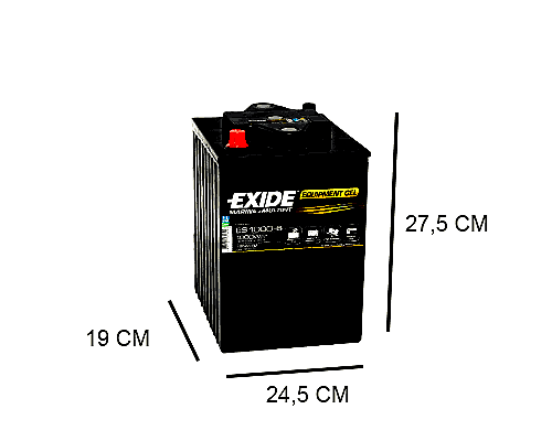 EXIDE ES1000-6 190AH GEL BATTERY 6V