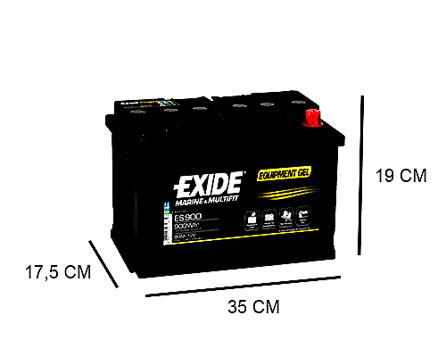 EXIDE ES900 80AH GEL BATTERY 12V