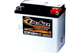 ETX14L DEKA SPORTS POWER AGM 12AH MOTORBIKE BATTERY, 220A, 12V