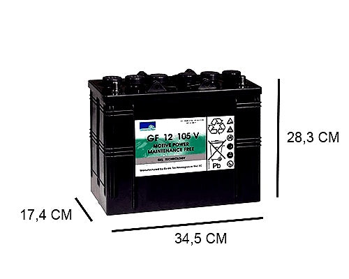 GF12-105V SONNENSCHEIN 12V 120AH GEL BATTERY