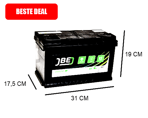 80AH EFB START STOP BATTERY JBE GREENLINE 12V 740A