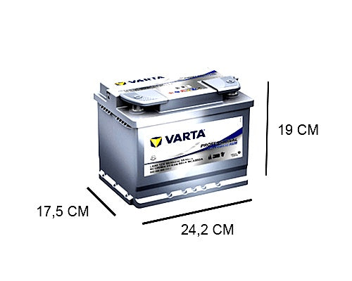 LA60 VARTA 60AH AGM DUAL PURPOSE BATTERY, 680A, 12V