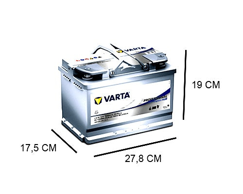 VARTA LA70 DUAL PURPOSE AGM 70AH, 760A, 12V