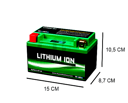 LTX12-BS SKYRICH LITHIUM MOTORBIKE BATTERY 12V 3.5AH (10H) 210A SAE