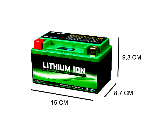 LTX7A-BS SKYRICH LITHIUM MOTORBIKE BATTERY 12V 2.4AH (10H) 160A SAE