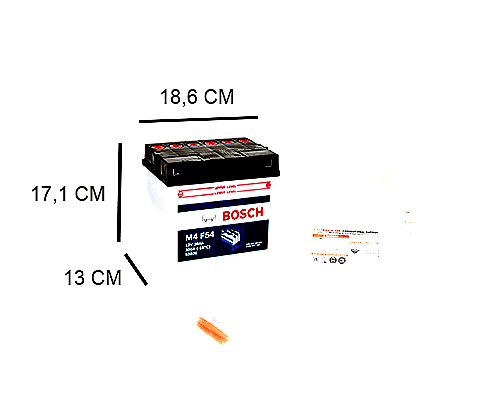 53030 BOSCH 30AH MOTORBIKE BATTERY, 300A, 12V