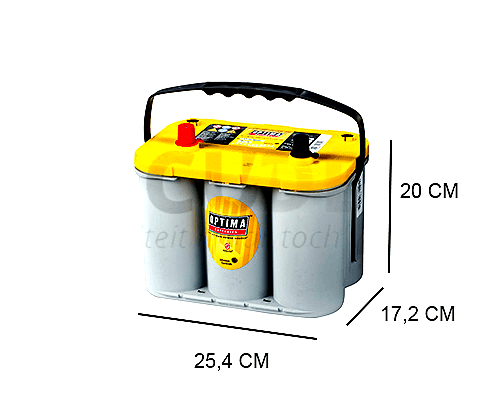 OPTIMA YTS4.2 YELLOW TOP AGM BATTERY