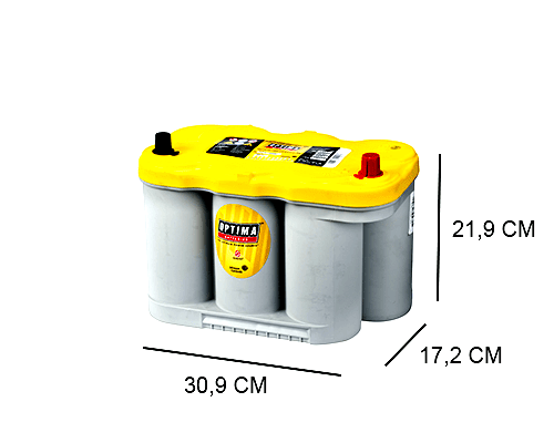 OPTIMA YTR5.0 YELLOW TOP 66AH AGM BATTERY