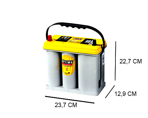 OPTIMA YTS2.7J YELLOW TOP 38AH AGM BATTERY