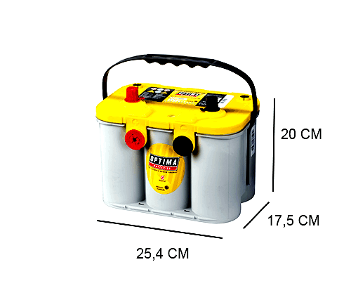 OPTIMA YTU4.2 YELLOW TOP 55AH AGM BATTERY