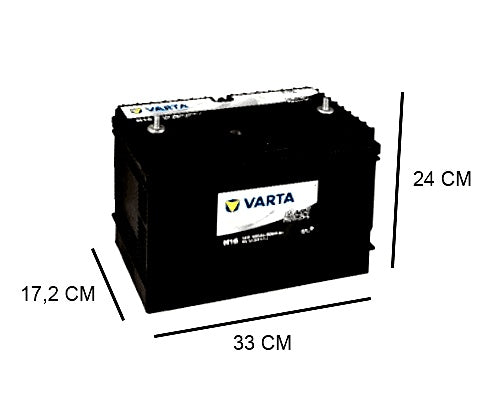 H16 VARTA 105AH PROMOTIVE BLACK BATTERY, 800A, 12V