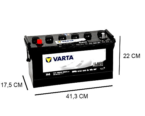 H4 VARTA 100AH PROMOTIVE BLACK BATTERY, 600A, 12V