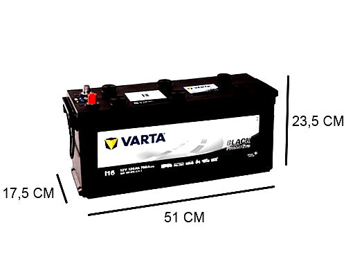 I16 VARTA 120AH PROMOTIVE BLACK BATTERY, 760A, 12V