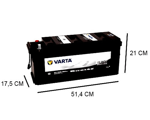 I2 VARTA 110AH PROMOTIVE BLACK BATTERY, 760A, 12V