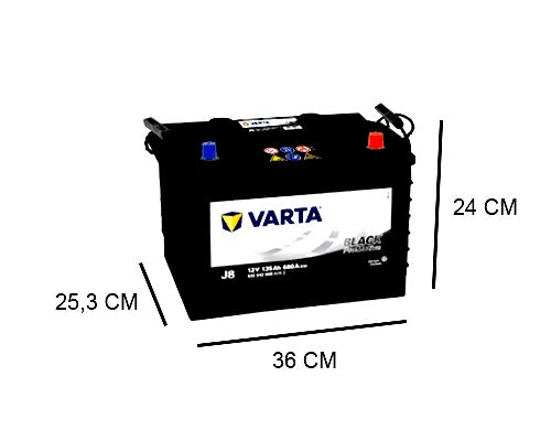 J8 VARTA 135AH PROMOTIVE BLACK BATTERY, 680A, 12V