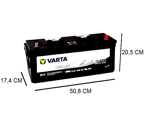 K11 VARTA 143AH PROMOTIVE BLACK BATTERY, 900A, 12V