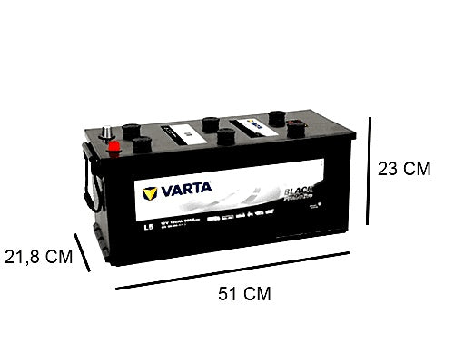 L5 VARTA 155AH PROMOTIVE BLACK BATTERY, 900A, 12V