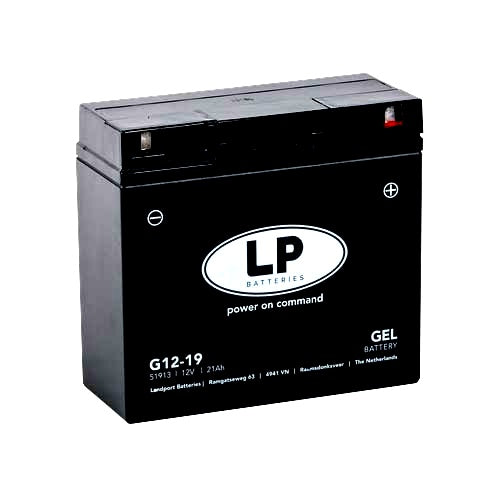 MG G12-19 LANDPORT (LP) 21AH GEL MOTORBIKE BATTERY, 12V, 300A