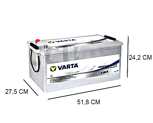 VARTA LFD230 (PROFESSIONAL MF) BATTERY 230AH, 930230115, 12V