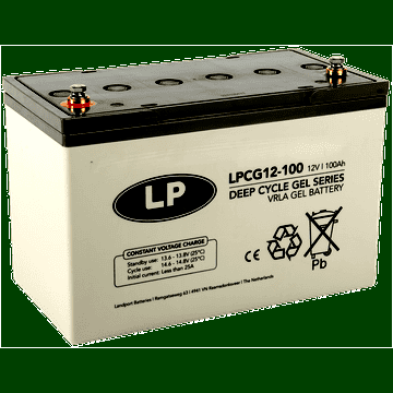 LP BATTERIES 100AH DEEP CYCLE GEL BATTERY, 12V