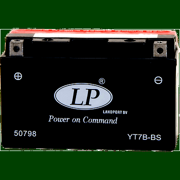 CT7B-BS LANDPORT AGM 6.5AH MOTORBIKE BATTERY, 100A, 12V